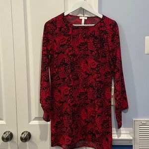 LIKE NEW Leith Red and Black Floral Dress